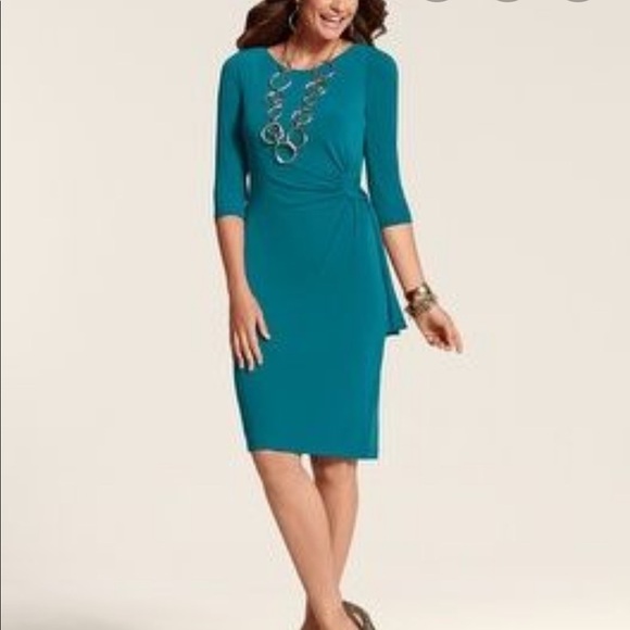 Chico's Dresses & Skirts - Chico’s Sasha Teal Wrap Dress New